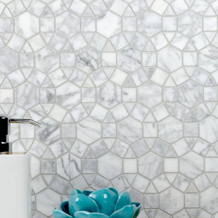 ABOLOS Tuscany W x 12'' L Marble Tile Mosaic Sheet