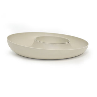 EKOBO Canton Bamboo Chips And Dip Platter