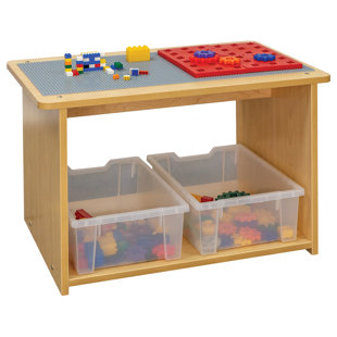 TOTMATE Rectangular Block Play Center Table