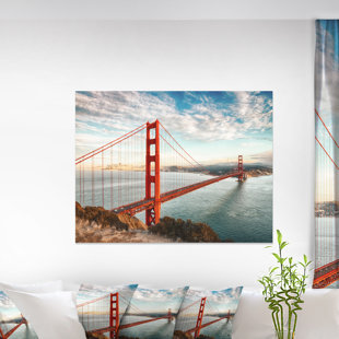 EAST URBAN HOME Golden Gate Bridge In San Francisco Framed Print