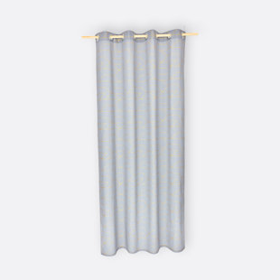 KRAFTKIDS Goldene Linien Room Darkening Eyelet Curtain Pair (Set of 2)