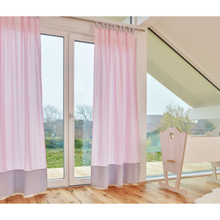 KRAFTKIDS Weiße Punkte Room Darkening Tab Top Curtain Pair (Set of 2)