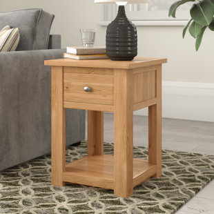 NATUR PUR Farris Side Table with Storage