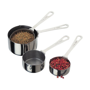 AMCO HOUSEWORKS Amco 4-Piece Stainless Steel Measuring Cups