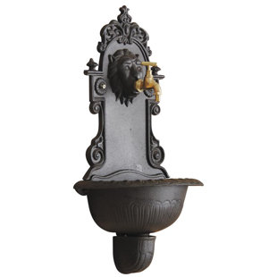 ASTORIA GRAND Cothran Outdoor Metal Weather Resistant Wall Fountain
