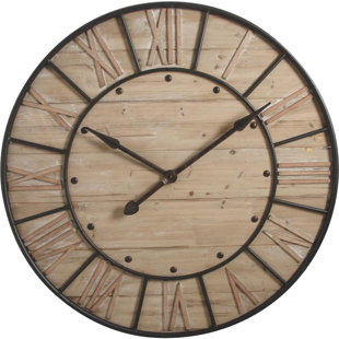 AUGUST GROVE Ridgely Metal Wall Clock