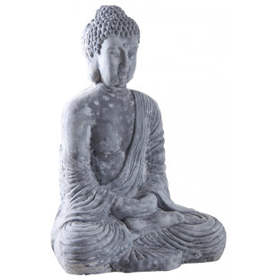 BLOOMSBURY MARKET Statue Dyllan Fibre Cement Seated Buddha