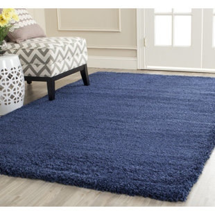 EBERN DESIGNS Ariyah Hooked Navy Rug