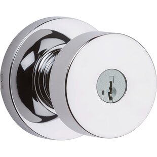 KWIKSET Pismo Round Keyed Entry Knob featuring SmartKey Security™