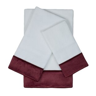 SHERRY KLINE 3 Piece 100% Cotton Towel Set