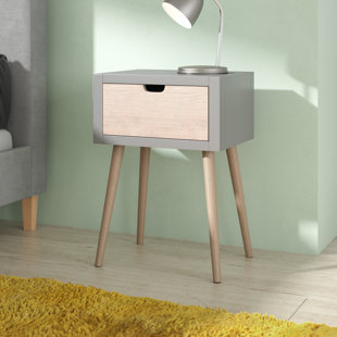 NORDEN HOME Illings 1 Drawer Bedside Table