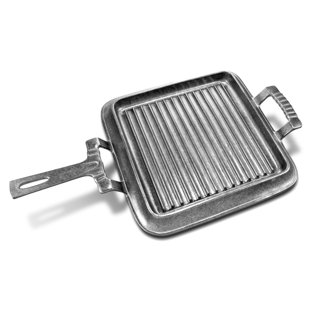 Wilton Armetale Gourmet Grillware Square Griddle Pan with Handle, 19.75-Inch