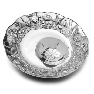 Wilton Armetale Aluminum Chips And Dip Platter