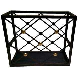 DESSAUHOME Bronze Button Magazine Rack
