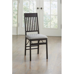 COSCO HOME AND OFFICE Mission Fabric Padded Banquet Folding Chair Folding Chair Set (Set of 2)