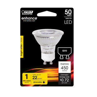 FEITELECTRIC 50 Watt Equivalent MR16 GU10/Bi-pin Dimmable LED Bulb (Set of 12)