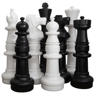 MEGACHESS 37" Giant Plastic Chess Pieces