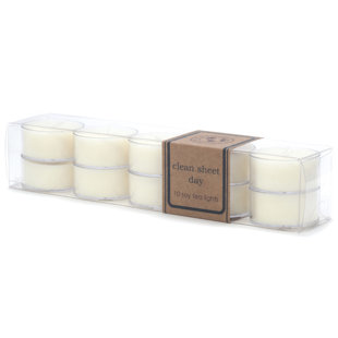 ECO CANDLE CO Clean Sheet Day Scented Tealight Candle (Set of 10)