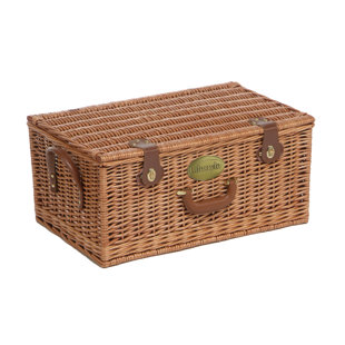 AUGUST GROVE Wicker Picnic Basket