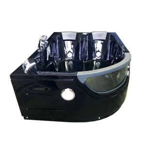 SIMBA USA INC Orion 72" x 48" Corner Whirlpool Bathtub