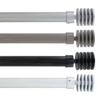 EVIDECO Manufacture Steel Adjustable Single Curtain Rod