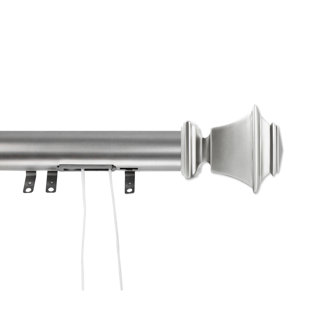 CANORA GREY Venita Drapery Pin Will Slide To Is Metal And Part Of The Slider Is Made Of Plastic Single Curtain Rod