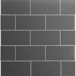 WS TILES® 3'' W x 6'' L Glass Peel and Stick Subway Tile