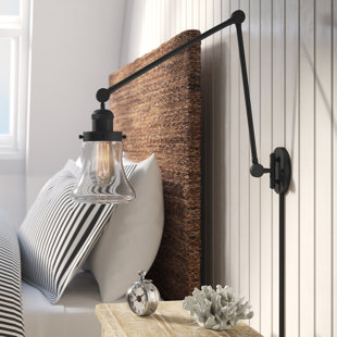 BEACHCREST HOME™ Edda Plug-in Swing Arm Sconce
