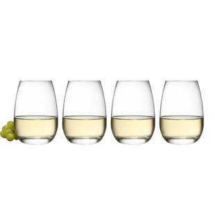 Luigi Bormioli Michelangelo Masterpiece 15.5 oz Stemless Drinking Glasses (Set of 4)