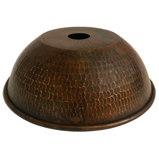 DAKOTA FIELDS Hammered Copper Dome Pendant Light Shade