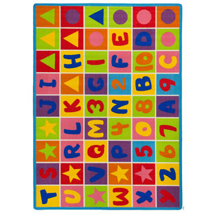 ALLSTAR RUGS Tufted Green/Yellow/Pink Rug
