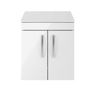 NUIE 50 cm wandbefestigter Waschbeckenunterschrank