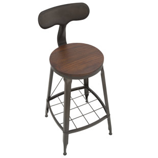 WILLISTON FORGE Skinner Solid Wood 68cm Stool