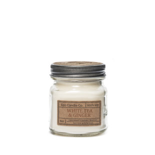 ECO CANDLE CO White Tea and Ginger Scented Jar Candle
