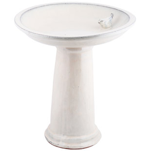 ESSCHERTDESIGN Ceramic / Porcelain Birdbath