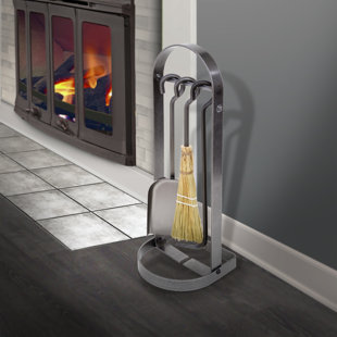 ENCLUME Handcrafted Arch Fireplace Tool Set includes Base & 3 Tools