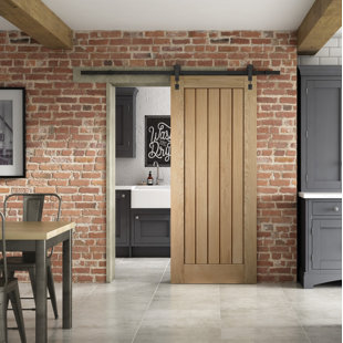 CURATED BY JELD-WEN Veneer Sliding Door Prefinished