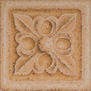 IMAGINE TILE, INC. 4.25" x 4.25" Ceramic Stone Decorative Accent Tile (Set of 24)