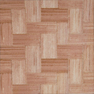 IMAGINE TILE, INC. Woven Tatami 4" x 4" Ceramic Wood Look Tile