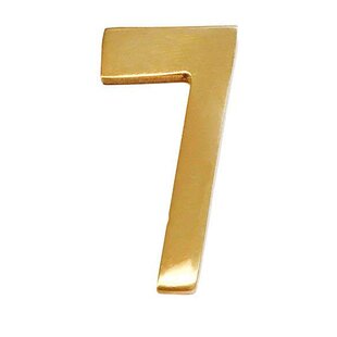 ADDRESSES OF DISTINCTION Williamsburg 2'' H Brass Self-Adhesive House Number