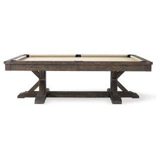 PLANK & HIDE Thomas 8' Slate Pool Table with Professional Installation Included