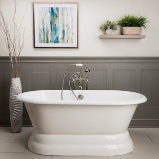 CHEVINGTON Laurent x 30'' Freestanding Soaking Cast Iron Bathtub