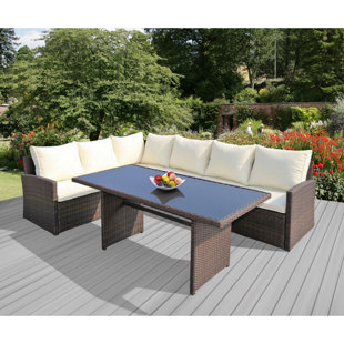SUNTIME OUTDOOR LIVING Perth 3 Piece Sectional Seating Group with Cushions