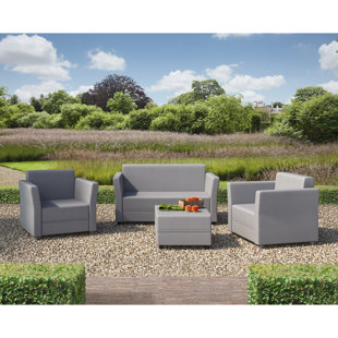SUNTIME OUTDOOR LIVING Verona 4 Piece Sofa Set with Cushions