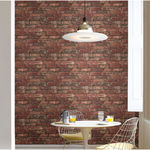 TRENT AUSTIN DESIGN Lake Forest Exposed Brick 10m x 52cm Wallpaper Roll