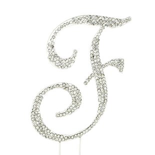 BALA CEILING FANS "F" Rhinestone Cake Topper