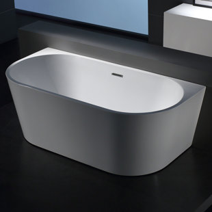 JADE BATH Sao Paolo 59'' x 31.5'' Freestanding Soaking Acrylic Bathtub