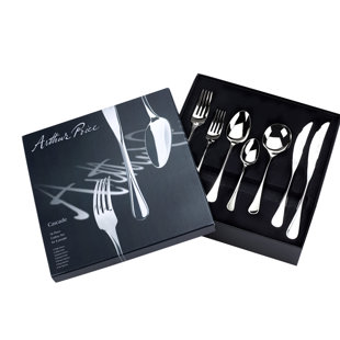 ARTHUR PRICE 56-tlg. Besteckset Cascade aus 18/10 Edelstahl für 8 Personen