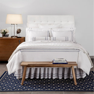 HOME TREASURES LINENS Triad 100% Cotton Percale Coverlet
