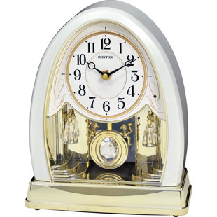 RHYTHM U.S.A INC Analog Quartz Movement / Crystal Tabletop Clock in